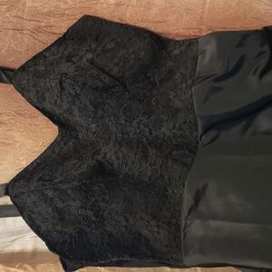 Vintage Sulette taffeta and lace full slip